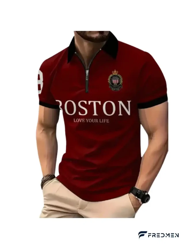Boston Half Sleeve Polo Shirt - Image 2